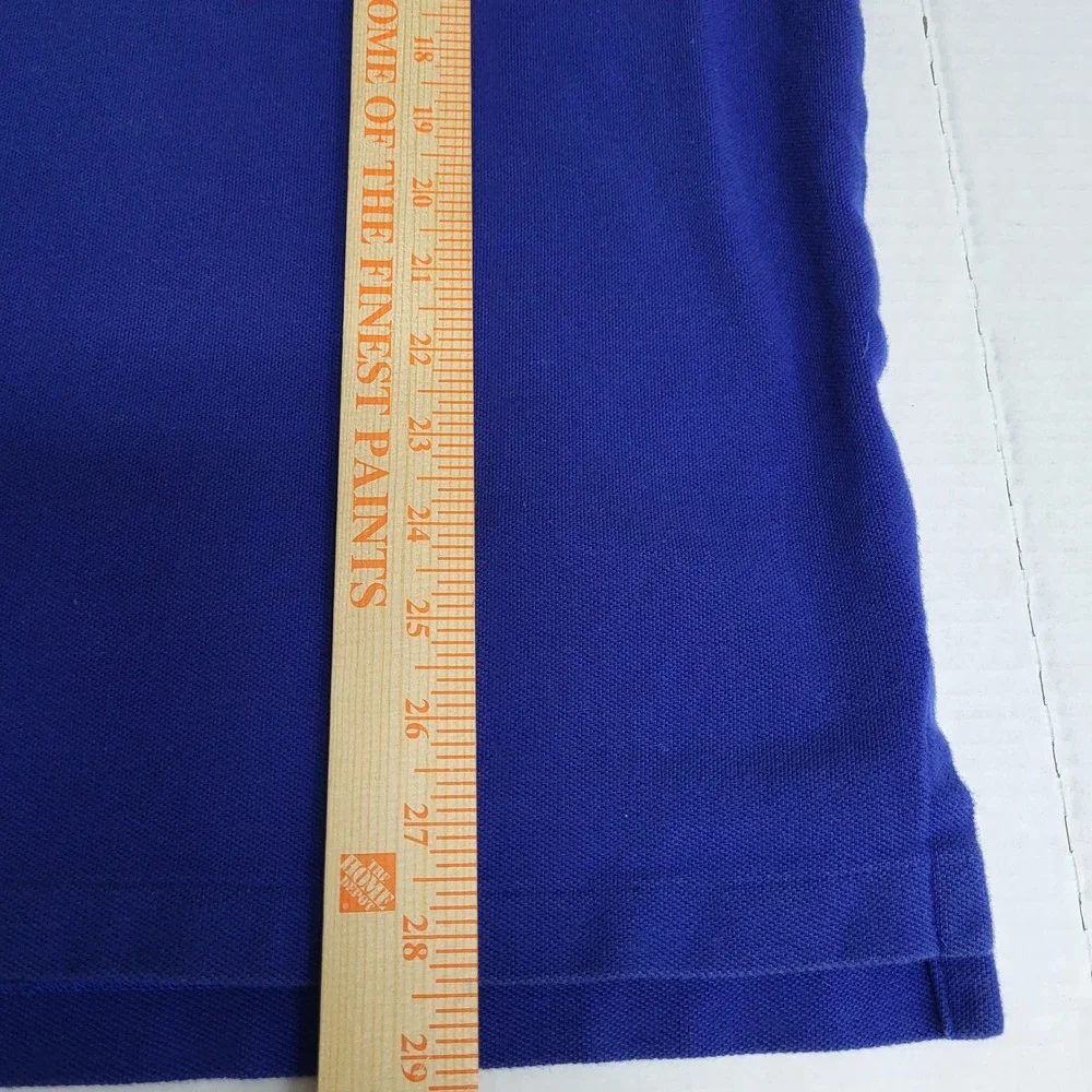 Polo Ralph Lauren Mens XL Long Sleeve Polo Shirt Blue‎ Embroidered Red Pony